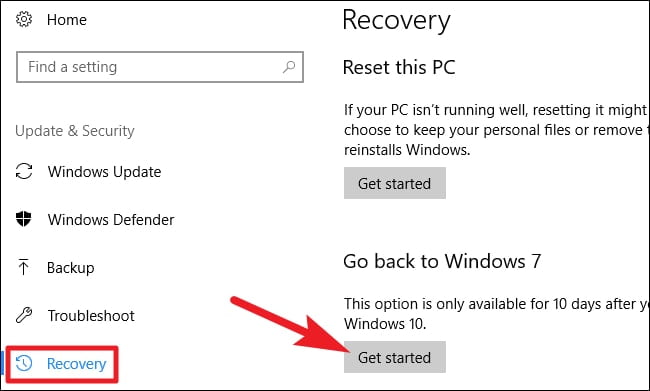 صورة لـ كيفية إلغاء الترقية من الويندوز 10 وإعادة تثبيت ويندوز 7 | Reinstall-Windows-7-from-Windows-10-reinstall-DzTechs