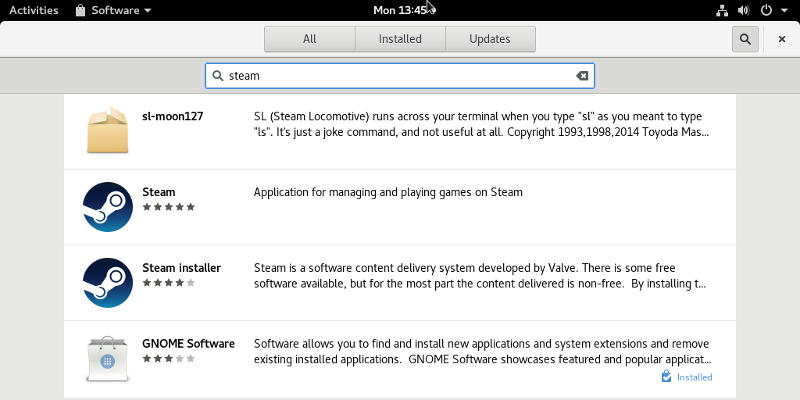 صورة لـ هل مراكز البرمجيات لـ Linux GUI لها أي إضافات جيدة؟ هيا نكتشف! | gss-gnome-steam-DzTechs