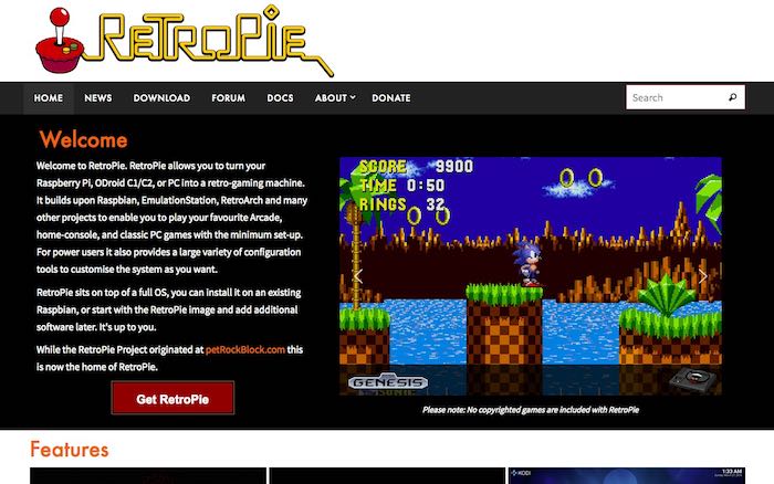 صورة لـ دليل شامل لمحاكاة الألعاب الرجعية الكل في واحد باستخدام Retropie | retropie-emulation-4.3-retropie-website-DzTechs