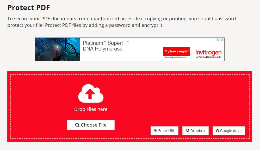 صورة لـ هل تقوم ببيع ملفات PDF على الإنترنت؟ إليك كيفية تأمينها | PDF2Go_choose_file-DzTechs