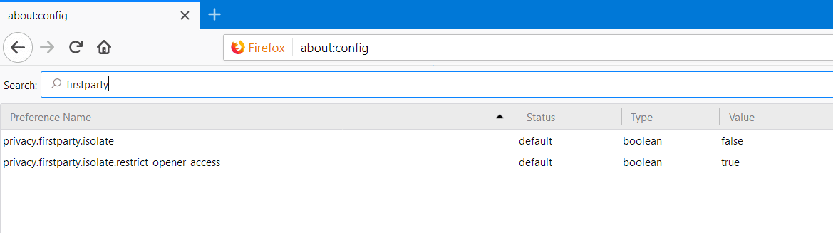 صورة لـ ما هي ميزة First-Party Isolation وكيفية تمكينها في متصفح موزيلا فايرفوكس | firefox-privacy-fpi-false-DzTechs