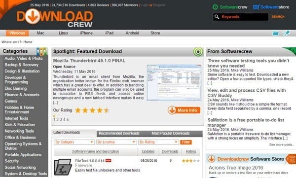 صورة لـ أفضل مواقع الويب الآمنة لتنزيل برامج Windows بشكل مجاني | free-software-download-sites-downloadcrew-DzTechs