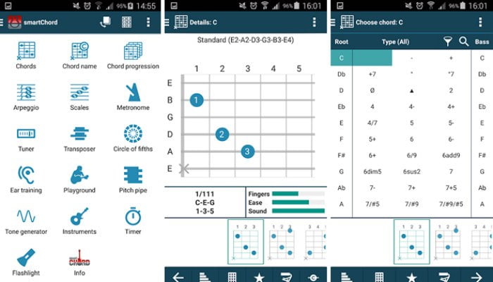 صورة لـ 5 تطبيقات غيتار للهاتف الذكي رهيبة لتجعلك غيثاري محترف | guitar-app-smartchord-DzTechs