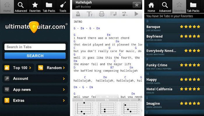 صورة لـ 5 تطبيقات غيتار للهاتف الذكي رهيبة لتجعلك غيثاري محترف | guitar-app-ultimateguitar-DzTechs