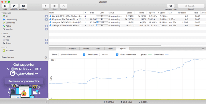 صورة لـ أفضل 5 عملاء BitTorrent على الـ Mac لتنزيل ملفات التورنت | utorrent-best-bittorrent-clients-macos-DzTechs