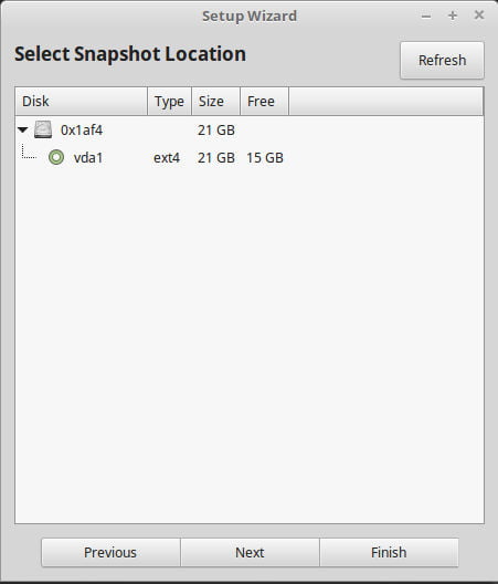 صورة لـ لماذا يجب عليك استخدام TimeShift في Linux Mint لعمل نسخة احتياطية من جهاز الكمبيوتر الخاص بك | mt-timeshift-location-DzTechs