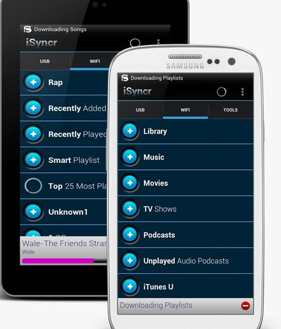 صورة لـ 3 طرق تمكنك من الوصول إلى iTunes على نظام Android والحصول على معظم مميزاته | Access-the-iTunes-Using-the-iSyncr-App-in-Android-Phone-DzTechs