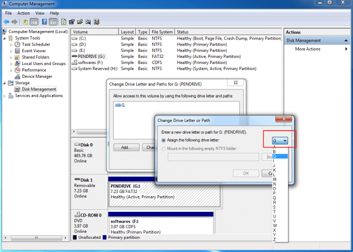 صورة لـ كيفة استعادة الملفات والبيانات من القرص الصلب USB التالف | Assign-new-drive-letter-1-696x496-DzTechs