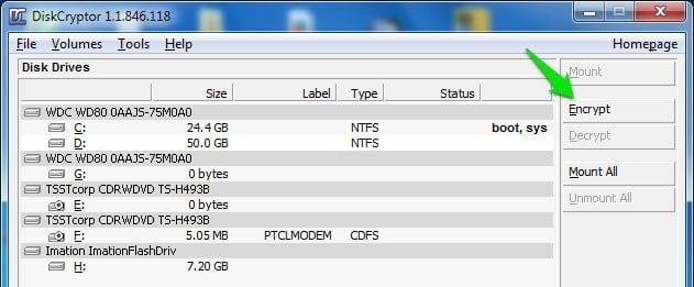 صورة لـ كيفية حماية Pen-drive والفلاش ديسك الخاص بك مع كلمة المرور (مجموعة من الطرق) | DiskCryptor-1-DzTechs