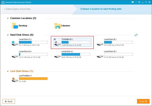 صورة لـ كيفة استعادة الملفات والبيانات من القرص الصلب USB التالف | EaseUS-Data-Recovery-2-DzTechs