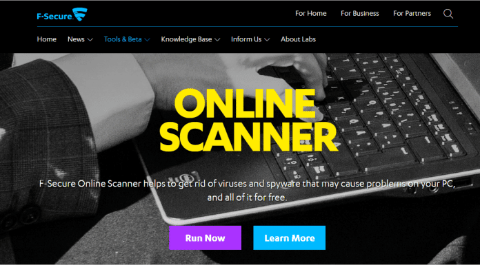 صورة لـ كيفية فحص الملفات و الروابط دون أي برامج مكافحة فيروسات مثبتة | F-secure-696x385-DzTechs