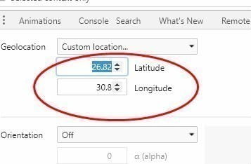 صورة لـ 5 طرق لتعيين الموقع في بحث Google وميزات الموقع الجغرافي أثناء السفر | Google-Search-and-Geo-Location-changes-Emulator-coordinates-DzTechs
