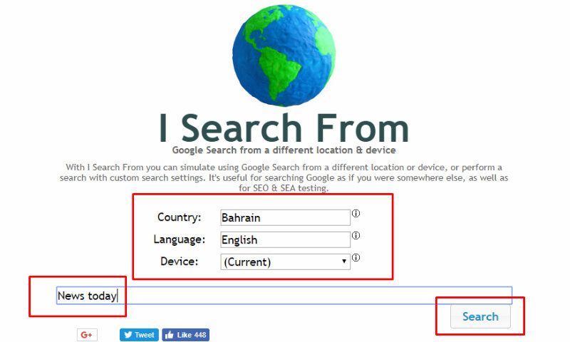 صورة لـ 5 طرق لتعيين الموقع في بحث Google وميزات الموقع الجغرافي أثناء السفر | Google-Search-and-Geo-Location-changes-ISearchFrom-DzTechs