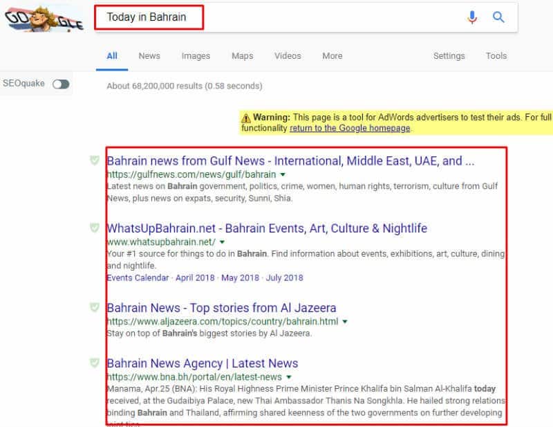 صورة لـ 5 طرق لتعيين الموقع في بحث Google وميزات الموقع الجغرافي أثناء السفر | Google-Search-and-Geo-Location-changes-ISearchFrom-Results-DzTechs