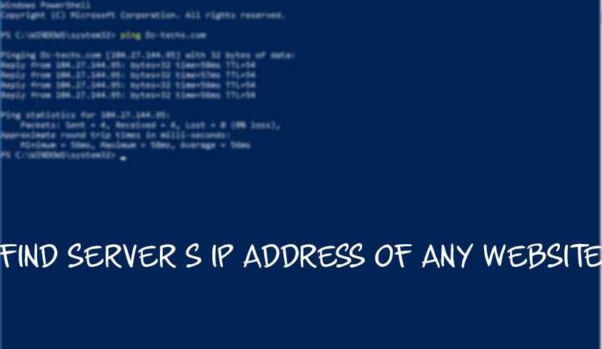 صورة لـ كيفية البحث عن عنوان IP لخادم أي موقع وفيما يمكن إستعماله | IP-ADDRESS-DzTechs