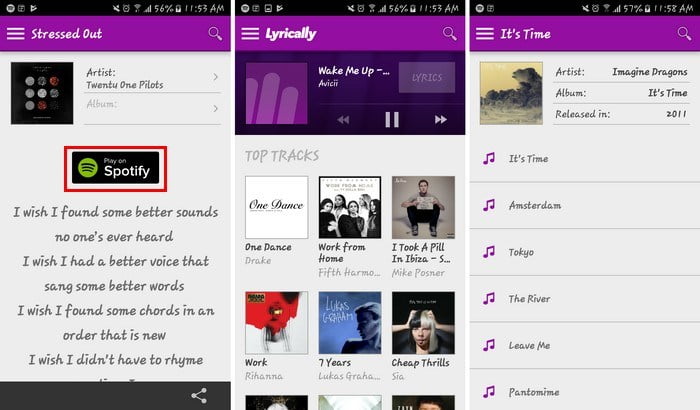 صورة لـ أفضل تطبيقات Android لمعرفة كلمات الأغاني | Lyrics-Lyrically-DzTechs