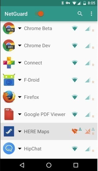صورة لـ كيفية منع الوصول إلى الإنترنت لتطبيقات محددة على Android | NetGuard-1-DzTechs