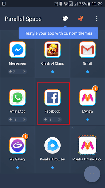 صورة لـ كيف يمكنك إستخدام حسابات Facebook متعددة على جهاز Android | Parallel-space-4-576x1024-DzTechs