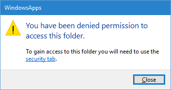صورة لـ كيفية الحصول على إمكانية الوصول إلى مجلد WindowsApps في Windows 10 | windowsapps-folder-access-denied-DzTechs