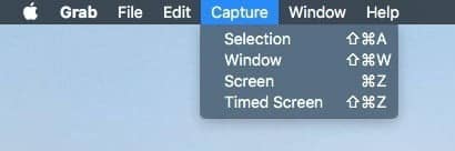 صورة لـ ثلاث طرق سهلة لتسجيل لقطة شاشة على الـ Mac | grab-take-screenshot-on-mac-2-DzTechs