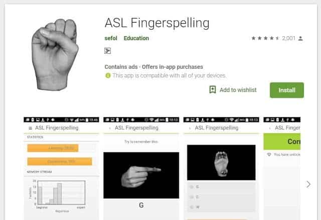 صورة لـ كيف تتعلم لغة الإشارة على الإنترنت بأسهل الطرق | ASL-Apps-DzTechs