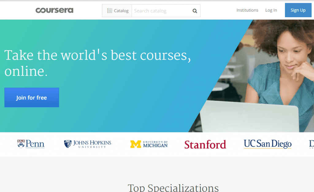 صورة لـ أفضل 25 موقع ويب لتعلم مختلف اللغات البرمجية لسنة 2023 | Coursera-1024x625-DzTechs