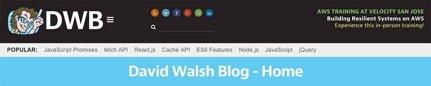 صورة لـ أفضل 25 موقع ويب لتعلم مختلف اللغات البرمجية لسنة 2023 | David-Walsh-Blog-DzTechs