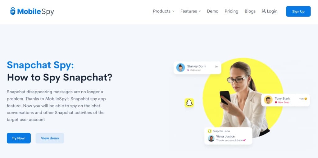 صورة لـ هل يُمكن اختراق حساب Snapchat لشخص ما (كيفية حماية حسابك في 2023) | Mobilespy-snapchat