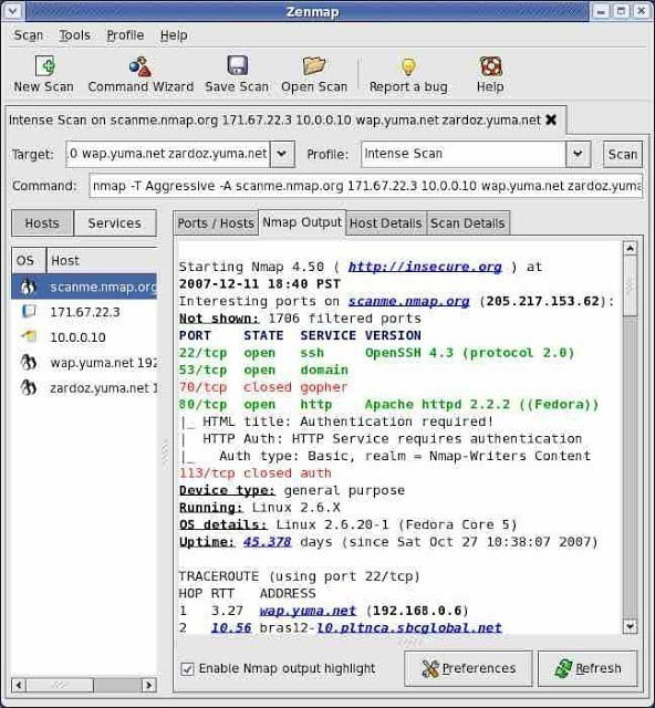 صورة لـ أفضل أدوات الاختراق و القرصنة الأخلاقية لنظام التشغيل Windows و Linux و Mac OS X | Nmap-best-hacking-tool-2016-DzTechs