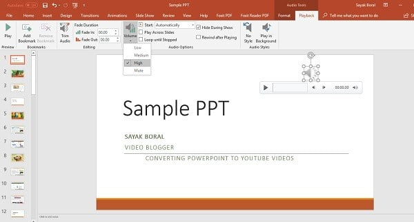 صورة لـ كيفية إنشاء فيديو Youtube احترافي باستخدام PowerPoint | Setup-Audio-narration-PowerPoint2010-DzTechs