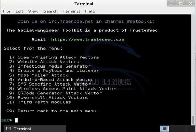 صورة لـ أفضل أدوات الاختراق و القرصنة الأخلاقية لنظام التشغيل Windows و Linux و Mac OS X | Social-Engineer-Toolkit-DzTechs