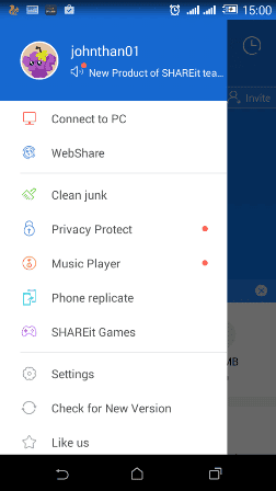 صورة لـ كيف تبادل الملفات بين الكمبيوتر الشخصي وهاتف Android لاسلكيا | Using-Shareit-3-DzTechs
