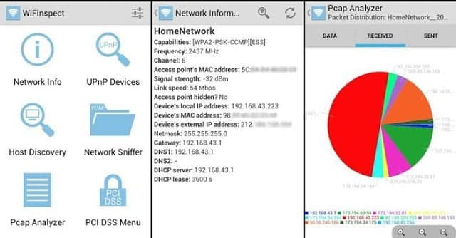صورة لـ أفضل تطبيقات Android للوصول إلى شبكة WiFi محمية بكلمة سر | Wifi-Inspect-App-DzTechs