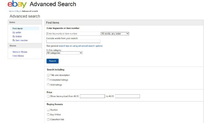 صورة لـ نصائح للبحث في موقع eBay للعثور على ما تبحث عنه بالضبط | ebay-advanced-search-DzTechs