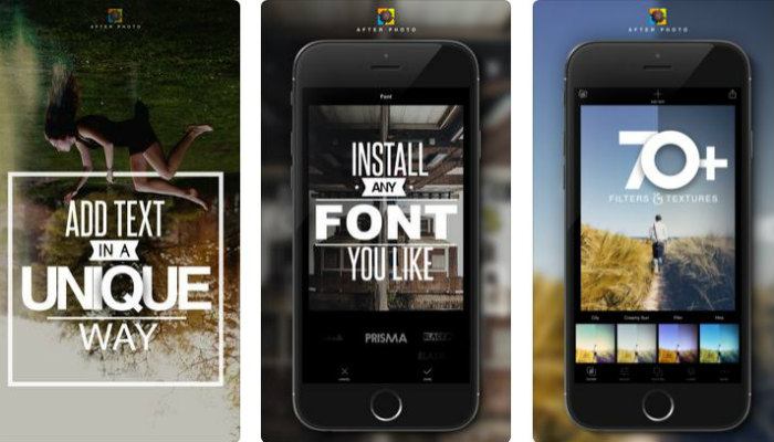 صورة لـ أفضل تطبيقات الهاتف لإضافة نص إلى صورك بسهولة | text-app-afterphoto-DzTechs