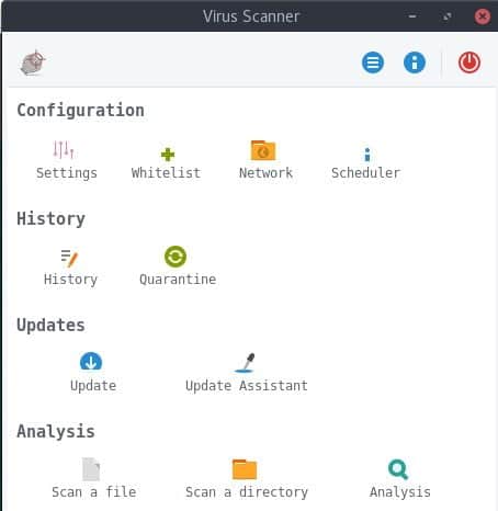 صورة لـ أفضل برامج مكافحة الفيروسات لتوزيعة Ubuntu | virusscanner-clam-tk-DzTechs