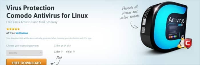 صورة لـ أفضل برامج مكافحة الفيروسات لتوزيعة Ubuntu | virusscanner-comodo-DzTechs