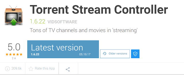 صورة لـ أفضل تطبيقات IPTV المجانية للـ Android لمُشاهدة البث التلفزيوني المباشر مجانًا | 5.-Torrent-Stream-Controller-DzTechs