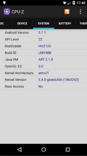 صورة لـ كيفية التحقق لمعرفة نوع المعالج الذي تم دمجه مع جهاز Android | CPU-Z-3-DzTechs