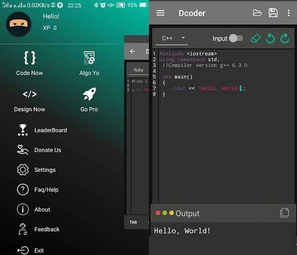 صورة لـ 5 من أفضل تطبيقات تحرير الأكواد الموصى بها لنظام Android | Dcoder-Screenshots-DzTechs