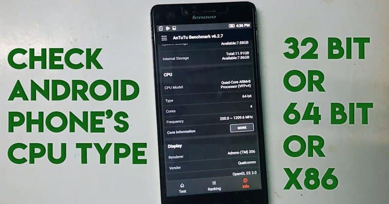 صورة لـ كيفية التحقق لمعرفة نوع المعالج الذي تم دمجه مع جهاز Android | Processor-DzTechs