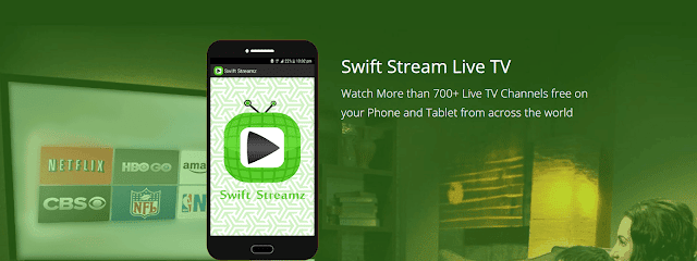 صورة لـ أفضل تطبيقات IPTV المجانية للـ Android لمُشاهدة البث التلفزيوني المباشر مجانًا | Swift-Stream-Live-TV-DzTechs