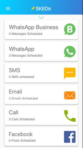 صورة لـ أفضل تطبيقات جدولة رسائل WhatsApp ، البريد الإلكتروني والرسائل القصيرة للأندرويد | best-whatsapp-sms-email-scheduling-apps-android-skedit-DzTechs
