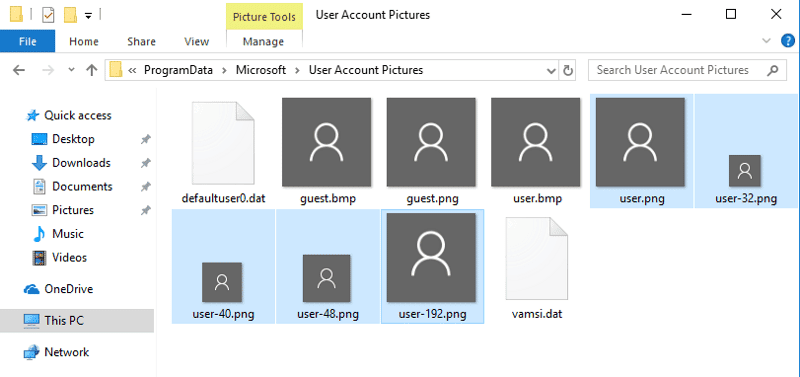صورة لـ كيفية تغيير صورة حساب المستخدم الافتراضية في Windows 10 | change-default-icon-win10-deafult-icons-DzTechs