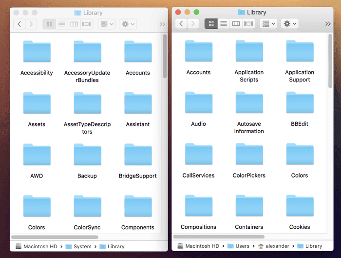 صورة لـ فهم مجلدات النظام في نظام macOS | mac-system-folders-extensions-both-library-DzTechs