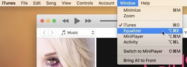 صورة لـ 3 طرق لتطبيق معادل الصوت في نظام MacOS لتحسين الموسيقى الخاصة بك | macos-equalizer-itunes-open-equalizer-window-DzTechs