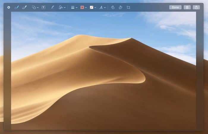 صورة لـ إتقان أدوات وخيارات Screenshots على MacOS Mojave الجديدة | mojave-screenshots-tools-markup-annotation-window-DzTechs