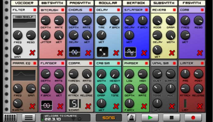 صورة لـ أفضل تطبيقات إنشاء الموسيقى على Android لتأليف الموسيقى أثناء التنقل | music-caustic3-DzTechs