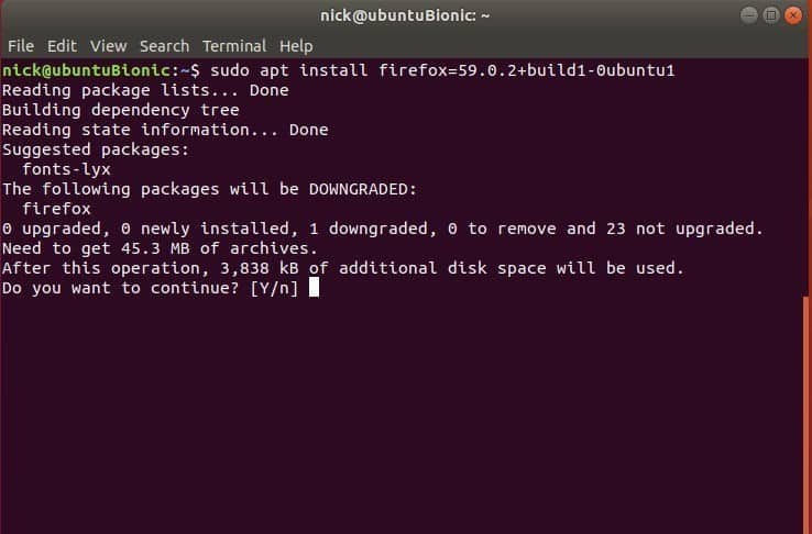 صورة لـ كيفية إعادة تثبيت نظام التشغيل Linux إلى إصدار سابق من الحزم | rollback-deb-install