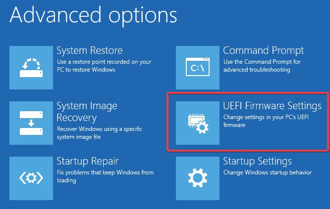صورة لـ كيفية التمهيد في وضع UEFI مباشرة من Windows 10 | uefi-bios-win10-select-uefi-firmware-settings-DzTechs